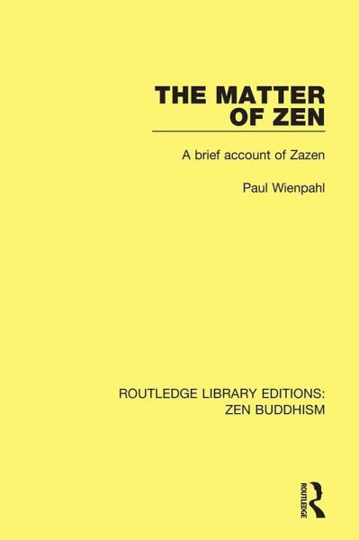 The Matter of Zen (eBook, PDF)