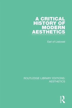 Cover A Critical History of Modern Aesthetics (eBook, ePUB)