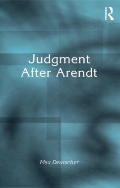 Judgment After Arendt (eBook, ePUB) - Deutscher, Max