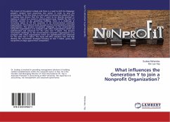 What influences the Generation Y to join a Nonprofit Organization? - Mohandas, Sudeep;Yap, Kim Len