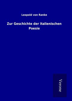 Cover Zur Geschichte der italienischen Poesie