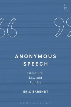 Cover Anonymous Speech (eBook, PDF)