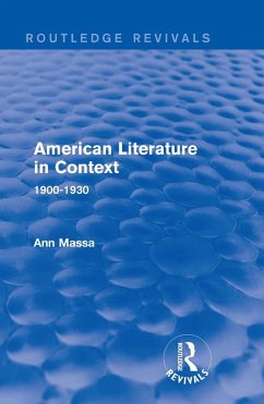 American Literature in Context (eBook, ePUB) - Massa, Ann