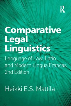 Comparative Legal Linguistics (eBook, ePUB) - Mattila, Heikki E. S.