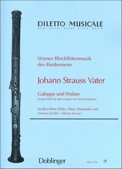Cover Galoppe und Walzer für Blockflöte (Fl, Ob, Klar) Schaller, Helmut, Ed