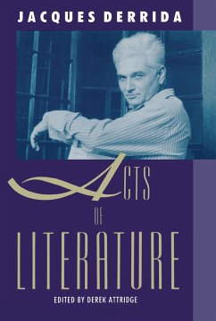 Acts of Literature - Derrida, Jacques