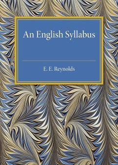 An English Syllabus - Reynolds, E. E.