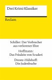 Drei Krimi Klassiker: Schiller/Hoffmann/Droste-Hülshoff (eBook, ePUB)