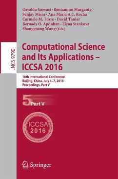 Computational Science and Its Applications ¿ ICCSA 2016