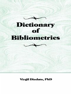 Cover Dictionary of Bibliometrics (eBook, PDF)