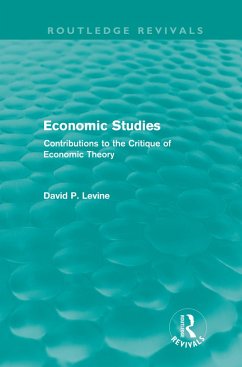 Economic Studies (Routledge Revivals) (eBook, PDF) - Levine, David
