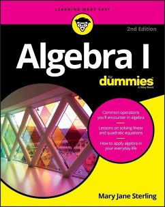 Algebra I For Dummies (eBook, ePUB) - Sterling, Mary Jane