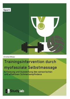 Cover Trainingsintervention durch myofasziale Selbstmassage. Erfassung und Auswertung des sensorischen und affektiven Schmerzempfindens