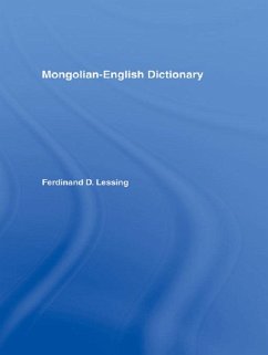 Mongolian-English Dictionary (eBook, PDF) - Lessing, Ferdinand D