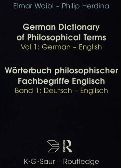 Cover Dict Philos Terms Germ-Eng V1 (eBook, ePUB)
