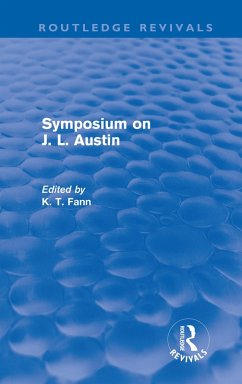 Cover Symposium on J. L. Austin (Routledge Revivals) (eBook, ePUB)