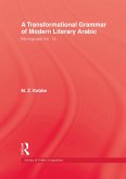 Transformational Grammar Of Modern Literary Arabic (eBook, PDF)