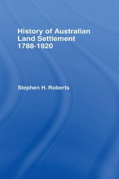 Cover History of Australian Land Settlement (eBook, ePUB)
