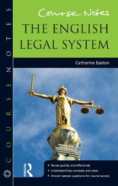Course Notes: the English Legal System (eBook, PDF) Cover Course Notes: the English Legal System (eBook, PDF)