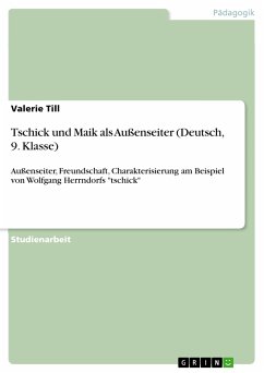 Tschick und Maik als Außenseiter (Deutsch, 9. Klasse) (eBook, PDF) - Till, Valerie