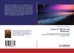 Issue of "Word and Meaning"