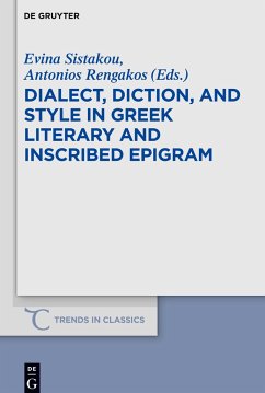 Dialect, Diction, and Style in Greek Literary and Inscribed Epigram