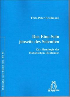 Das Eine-Sein jenseits des Seienden - Krollmann, Fritz-Peter