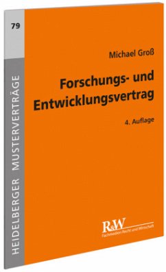 Forschungs- und Entwicklungsvertrag - Groß, Michael