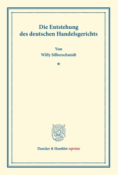 Cover Die Entstehung des deutschen Handelsgerichts