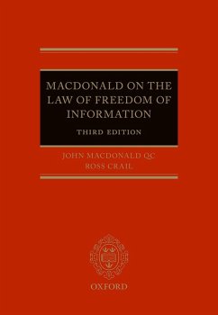 Macdonald on the Law of Freedom of Information (eBook, ePUB) Cover Macdonald on the Law of Freedom of Information (eBook, ePUB)