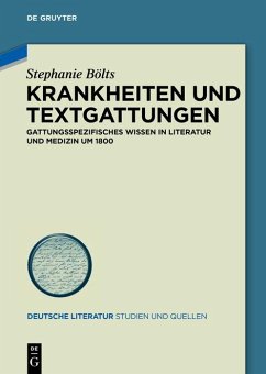 Krankheiten und Textgattungen (eBook, ePUB) - Bölts, Stephanie