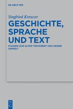 Geschichte, Sprache und Text (eBook, ePUB) - Kreuzer, Siegfried