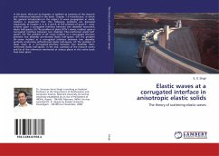 Elastic waves at a corrugated interface in anisotropic elastic solids