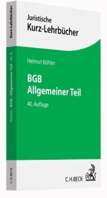 BGB Allgemeiner Teil - Köhler, Helmut; Lange, Heinrich