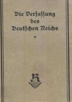 Die Weimarer Verfassung (Originalausgabe 1919) - Frühwald, Peter