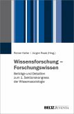 Wissensforschung - Forschungswissen (eBook, PDF)