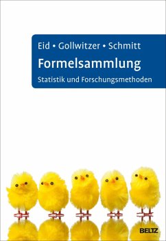 Formelsammlung Statistik und Forschungsmethoden (eBook, PDF) - Eid, Michael; Gollwitzer, Mario; Schmitt, Manfred