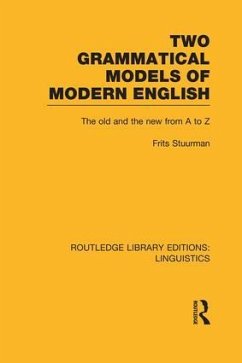 Two Grammatical Models of Modern English - Stuurman, Frits