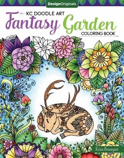 KC Doodle Art Fantasy Garden Coloring Book - Bousquet, Krisa