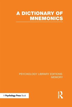 Cover A Dictionary of Mnemonics (PLE