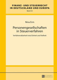 Personengesellschaften in Steuerverfahren - Erm, Nina