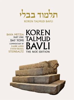 Koren Talmud Bavli Noe, Vol. 25: Bava Metzia Part 1, Hebrew/English, Daf Yomi (B & W) Edition - Steinsaltz, Adin