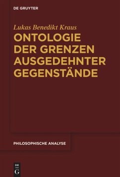 Ontologie der Grenzen ausgedehnter Gegenstände - Kraus, Lukas Benedikt