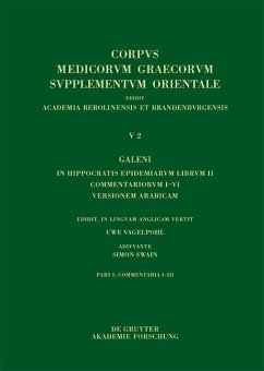 Cover Galeni In Hippocratis Epidemiarum librum II Commentariorum I-III versio Arabica (eBook, PDF)