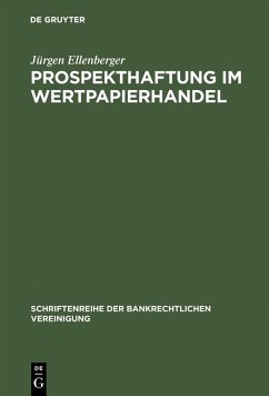 Prospekthaftung im Wertpapierhandel (eBook, PDF) - Ellenberger, Jürgen