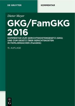 GKG/FamGKG 2016 (eBook, PDF) - Meyer, Dieter