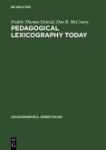 Pedagogical Lexicography Today (eBook, PDF)