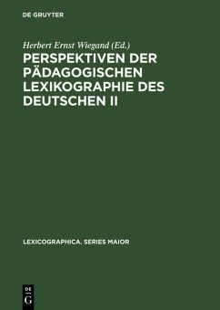 Perspektiven der pädagogischen Lexikographie des Deutschen II (eBook, PDF)