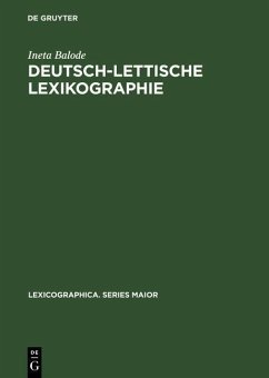 Deutsch-lettische Lexikographie (eBook, PDF) - Balode, Ineta
