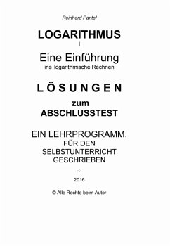 Cover LOGARITHMEN Teil I - LÖSUNGEN zum Abschlusstest (eBook, PDF)